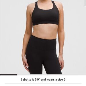 Black Lululemon Energy Bra